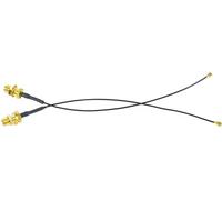 Fohevers Paquete de 2 cables coaxiales U.FL IPX IPEX a SMA hembra de mamparo de 1,13 mm, cable de extensión de antena IPEX de 15 cm para antena de enrutador WiFi, tarjeta de red inalámbrica