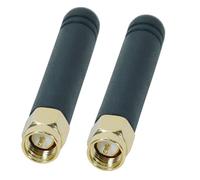 Fohevers Paquete de 2 mini antenas WiFi 2.4G Antena SMA macho 2DBI, pequeña antena de señal WiFi omnidireccional para router inalámbrico monitor de videovigilancia