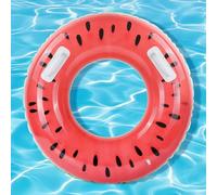 Fohil Anillo de Natación para Adultos, Doble asa Anillos Flotante, Anillo Inflable de Piscina, Flotador Rueda de Sandía, Flotante Anillo de Goma Piscina para Playa Natación Aire Libre Verano