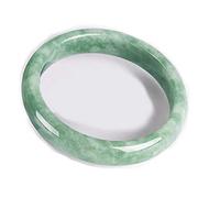 FOIDL Brazalete de Jade Verde Natural, Pulsera auténtica Tallada a Mano, Accesorios de joyería, Pulsera de Jade, Pulsera de manifestación de Objetivos (Color : 62-64mm)