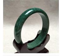 FOIDL Pulsera de Jade Ancha Tallada a Mano Verde Oscuro Natural de China, Pulsera Hecha a Mano de Jade de Grado 100% A, Brazalete de Jade Verde Natural (Size : 54-56mm)