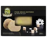 Foie gras de pato (de Navarra) entero "Mi cuit" MARTIKO 250 g. REFRI