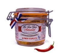 Foie Gras de Pato Entero con Piment d’Espelette AOP 400 g - Relais Gourmet | Artesanal Francés del Suroeste | Sin Conservantes, Aditivos ni Colorantes | Ideal para Navidad, Fiestas y Regalos Gourmet