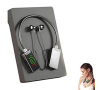 Foihletpath Sports Karaoke Bluetooth Earphones - Come with a Microphone, Wireless Sound Card Earphones Karaoke, New Upgraded Bluetooth Neck-Mounted Earbuds, for Live Streaming, Sports (Black)