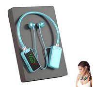 Foihletpath Sports Karaoke Bluetooth Earphones - Come with a Microphone, Wireless Sound Card Earphones Karaoke, New Upgraded Bluetooth Neck-Mounted Earbuds, for Live Streaming, Sports (Blue)