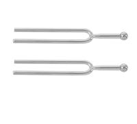 FOIJPPINP 2X C523 Sintonizador del Instrumento Tono de la Plata del Metal Sintonia Tenedor 523Hz