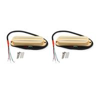 FOIJPPINP 2X Pastillas Humbuckers Amarillas de Bobina Simple Humbuckers para Pastillas de Tamaño Único Guitarra Eléctrica