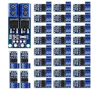 FOIJPPINP 60 Piezas MOSFET Switch Drive Module DC 5V-36V 15A (MAX 30A) 400W Dual High-Power 0-20KHz PWM DC Controlador de Velocidad del Motor