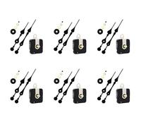 FOIJPPINP 6Conjunto Kit de Motor de Reloj de Pared DIY de Cuarzo de 16mm Mecanismo de Movimiento de Pala Grande Piezas de Reloj Reparación Movimiento de Repuesto