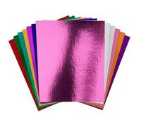 Foil Cardstock Sheets | 50 Sheets 8x12 Inch Colored Glitter | Foil Paper for Crafts for Wedding Birthday Project Scrapbook School Studio Classroom