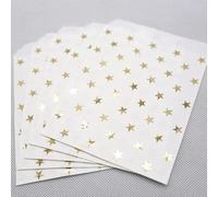 Foil Gold Silver Wedding Candy Bar Bolsas Bolsas de regalo para fiestas Baby Shower Bolsa de papel Wedding Party Favor Gift Bag 25pcs / lot-Gold star