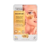Iroha Nature - Parches Ojos Foil Divine 2 uds. | Extra Iluminadores con Platino, Colágeno y Ácido Hialurónico | Parches Contorno Ojos con Oro 24K | Resultados en 15 Minutos | Más Firmeza y Elasticidad