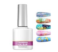 Foil Transfer Gel - 10ml Adhesive, Sticker Transfer Solution | Nail Decoration Application For Women Beginners Professionals Home Salon Use