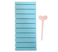 Foil Transfer Organizer, 3D Printed Storage Box, Portable Nail Foil Container with Multi Slot Protective Design, Home Use Set, Travel Salon Kit, Organizer for Studio Professionals Women, azul, Se
