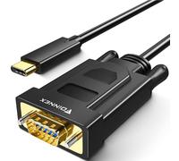 FOINNEX Cable USB C a VGA, 1M/3.3FT, 1080P@60Hz, Compatible con iMac, MacBook Pro, MacBook Air, Surface Book 2, Samsung Galaxy S9/S8, Chromebook, Pixelbook