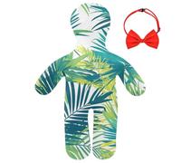 Foiosoh Almohada humana ergonómica lavable a máquina, almohadas de soledad, comodidad para niños, hoja de palma tropical
