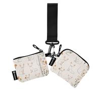 Foiosoh Cornish Rex Cats Neutral Biege - Cartera de cambio para mujer, delgada, desmontable, llavero, monedero, monedero con cremallera para monedas para hombres y mujeres, 2 paquetes, Cornish Rex