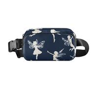 Foiosoh Dancing Fairy - Bolso bandolera para mujeres, hombres, adolescentes, con correa ajustable para viajes, compras, correr, Hada bailarina, azul marino, 1 size