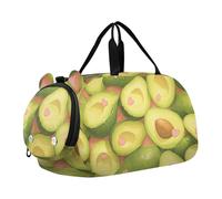 Foiosoh Green Avocado Kids - Bonita bolsa de gimnasio con compartimento para zapatos, multifuncional, para viajes, natación, baile, ballet, Aguacate Verde, 1 size, Moderno / Equipada
