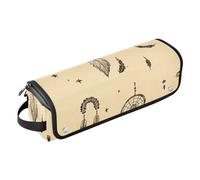 Foiosoh Hot Hair Tools - Bolsa de viaje con alfombrilla extraíble resistente al calor, a prueba de polvo, para alisadores de pelo, rizador, secador de pelo, atrapasueños y plumas
