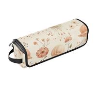 Foiosoh Hot Hair Tools - Bolsa de viaje y alfombrilla resistente al calor, a prueba de polvo, bolsa alisadora de pelo para planchas, alisadores, rizadores, lindas medusas, beige