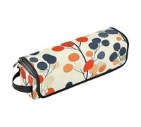 Foiosoh Hot Hair Tools - Bolsa de viaje y alfombrilla resistente al calor, impermeable, portátil, abierta, plana, para planchas, alisadores, rizadores, hojas redondeadas, color beige