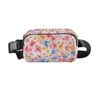 Foiosoh Riñonera de moda con flores de ciruelo para mujeres, hombres, adolescentes, pequeña bolsa de viaje con correa ajustable para compras, deportes, trabajo, Flores de belleza de flor de ciruelo, 1