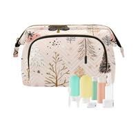 Foiosoh Safari Tree - Bolsas de maquillaje color beige, organizador de maquillaje, monedero, monedero para mujer, accesorios de viaje, Safari Tree Peach, 1 size, dibujos animados