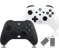 FOIRCEADAL [Need to Upgrade 2 Pack Wireless Controller for One S XBO Audio Built Upgrade Speakers Adaptive Gaming WiFi And Turbo/Vibration/Gyro/Wake-up function