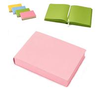 Fokayo Cuaderno de Ladrillo de Color Engrosado, 720 Páginas A5 80 g/m² Diario de Tapa Dura de Papel, Cubierta de Cuero de PU Páginas de Color Sólido Marcador de Cinta de Papel Grueso (#B)