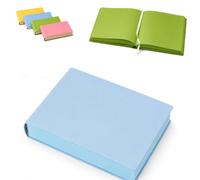Fokayo Cuaderno de Ladrillo de Color Engrosado, 720 Páginas A5 80 g/m² Diario de Tapa Dura de Papel, Cubierta de Cuero de PU Páginas de Color Sólido Marcador de Cinta de Papel Grueso (#D)