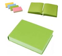 Fokayo Cuaderno de Ladrillo de Color Engrosado, 720 Páginas A5 80 g/m² Diario de Tapa Dura de Papel, Cubierta de Cuero de PU Páginas de Color Sólido Marcador de Cinta de Papel Grueso (#A)