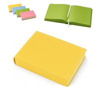 Fokayo Cuaderno de Ladrillo de Color Engrosado, 720 Páginas A5 80 g/m² Diario de Tapa Dura de Papel, Cubierta de Cuero de PU Páginas de Color Sólido Marcador de Cinta de Papel Grueso (#C)