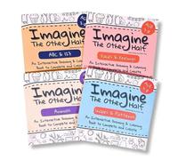 Fokayo Imagine The Other Half: Libro interactivo creativo para dibujar y colorear, libro de actividades de dibujo con temática animal, desarrollo del pensamiento visual, páginas antisangrado (4Pcs)