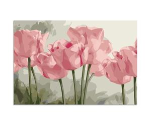 Fokenzary DIY Paint by Numbers Lienzo de pintura para niños o adultos principiantes con pinceles y pinturas acrílicas sin marco (40x50cm)