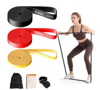 Fokky Bandas Elasticas Musculacion, Gomas Elasticas Musculacion con Anclaje de Puerta, Cinta Elastica Ejercicios, Banda Elastica para Extensión, Yoga, Pilates