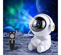 Fokky Proyector Estrellas,3 modos de luz nocturna Astronauta Proyector Galaxy,Proyector Estrellas Techo Adultos Niños 9 Modos de Niebla 2 Modos Estrella,Control Remoto Ajustable Proyector Galaxia