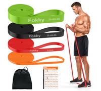 Fokky Set Bandas de Resistencia 4 Niveles con Bolsa y Póster Ejercicios