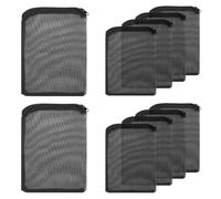 Fokroin 10 Piezas Bolsas de Filtro de Acuario, Bolsas de Medios de Filtro de Acuario con Cremallera, Bolsas De Filtro De Malla De Medios, Bolsas Reutilizables para Carbón Activado, Biosferas