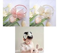 Fokroin 2 Piezas Diademas Bebe, Vendas de Pelo Beb-e Turbantes, Bebe Cinta Lazo Pelo, Be-be con Lazo Grande Elástico Suave Diademas, Bebé Hairband, Recién Nacidos Niñas Banda para Cabeza Accesorio