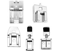 Fokroin 5 Piezas Prensatelas Cremallera Invisible para Máquinas de Coser, Pie de Costura, Pie Prensatelas para Máquina de Coser, Compatible con la Máquina de Coser Doméstica Brother Singer Janome
