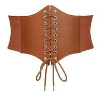 Fokroin Ancho Cinturón Elástico, Corset Medieval para Mujer, Cinturón Pirata Retro, Corsé Ancho para Mujer