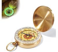 Fokroin Brújula para Exteriores, Brújula de Bolsillo, Brújula de navegación para Caminar, Brújula Luminosa para Senderismo, Aire Libre Herramientas de navegación,para Acampada Senderismo Navegación