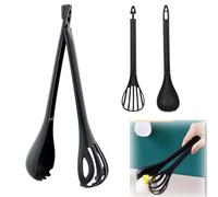 Fokroin Cubiertos para Ensalada de Dos Piezas, Cubiertos para Ensalada, Cubiertos para Ensalada y Pinzas para Ensalada, Pinzas para Ensalada, Pinzas Comida Aptos para Lavavajillas Pinzas Cocina