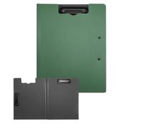 Fokroin Portapapeles A4, Portapapeles de Plástico, Portapapeles de Tamaño Estándar A4, con Doble Clip, Portapapeles con Tapa, Carpeta de Plástico Plegable, para Oficinistas, Estudiantes, Profesores