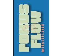 Fokus & Flow - journal: Tagesplaner . 180 Seiten,5.25 x 8 Zoll, (133,35 x 203,2 mm) groß,Ein 3-Monate-Planer mit täglichen Affirmationen, Dankbarkeit und positive Gewohnheiten