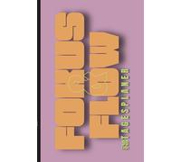 Fokus & Flow - journal: Tagesplaner . 180 Seiten,5.25 x 8 Zoll, (133,35 x 203,2 mm) groß,Ein 3-Monate-Planer mit täglichen Affirmationen, Dankbarkeit und positive Gewohnheiten