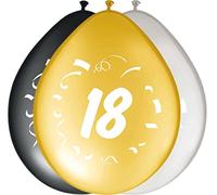 Folat - 18 Años Globos Para Fiesta Decoración - 12In/30cm - 8 piezas
