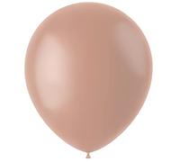 Folat 19637 - Globos vintage de 33 cm, paquete de 50 globos de látex marrón albaricoque para cumpleaños, bodas, baby shower, safari, decoración de fiesta de la selva, color rosa