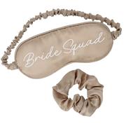 Folat 21346 Antifaz para grupo de la novia Antifaz y coleteros - Bride Squad - Wedding - Color crema. Regalo para futura novia, para despedida de soltera